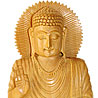 Idyllic Wooden Buddha